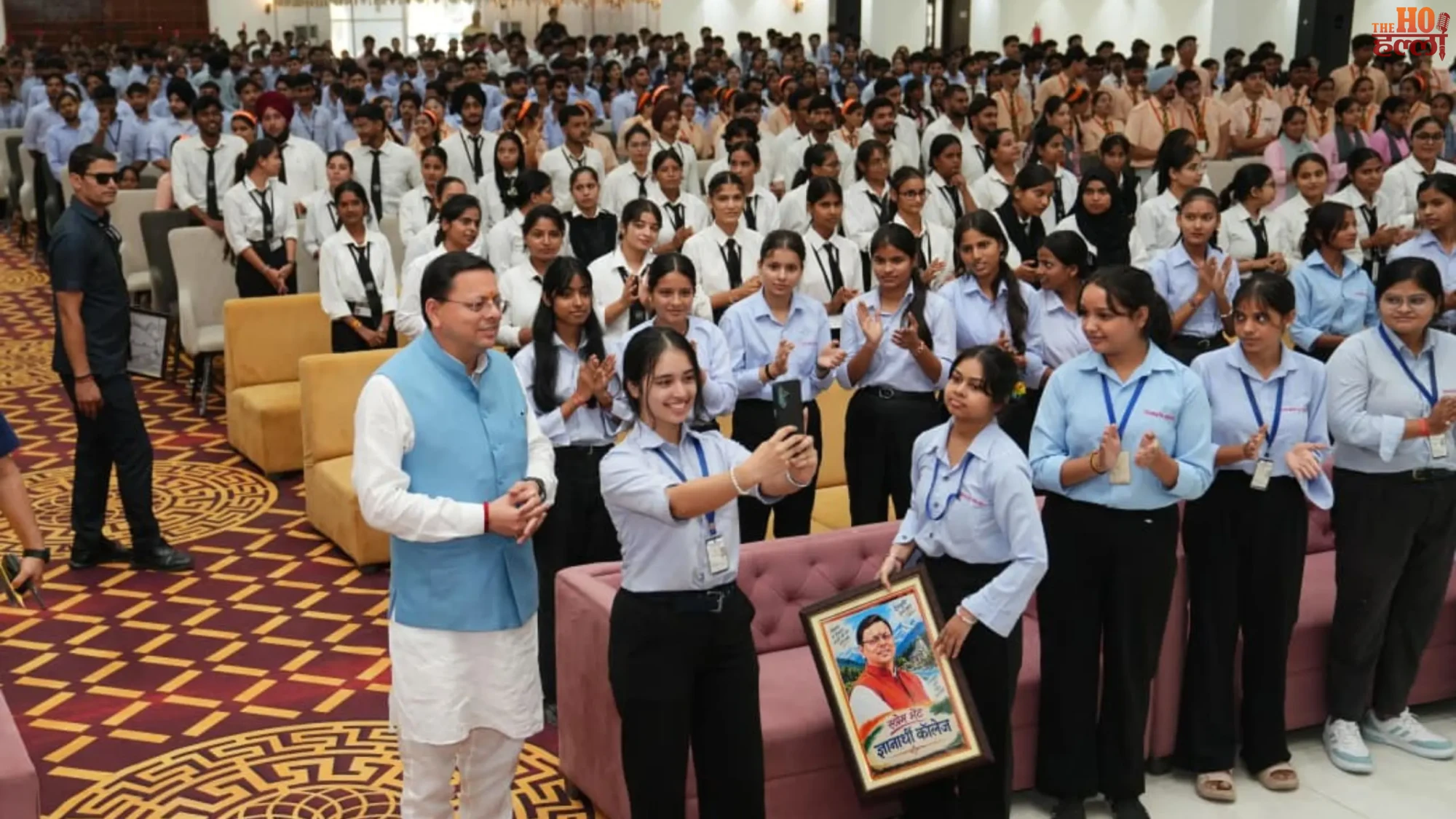 pushkar-singh-dhami-student- संवाद-kashipur-migration-prevention