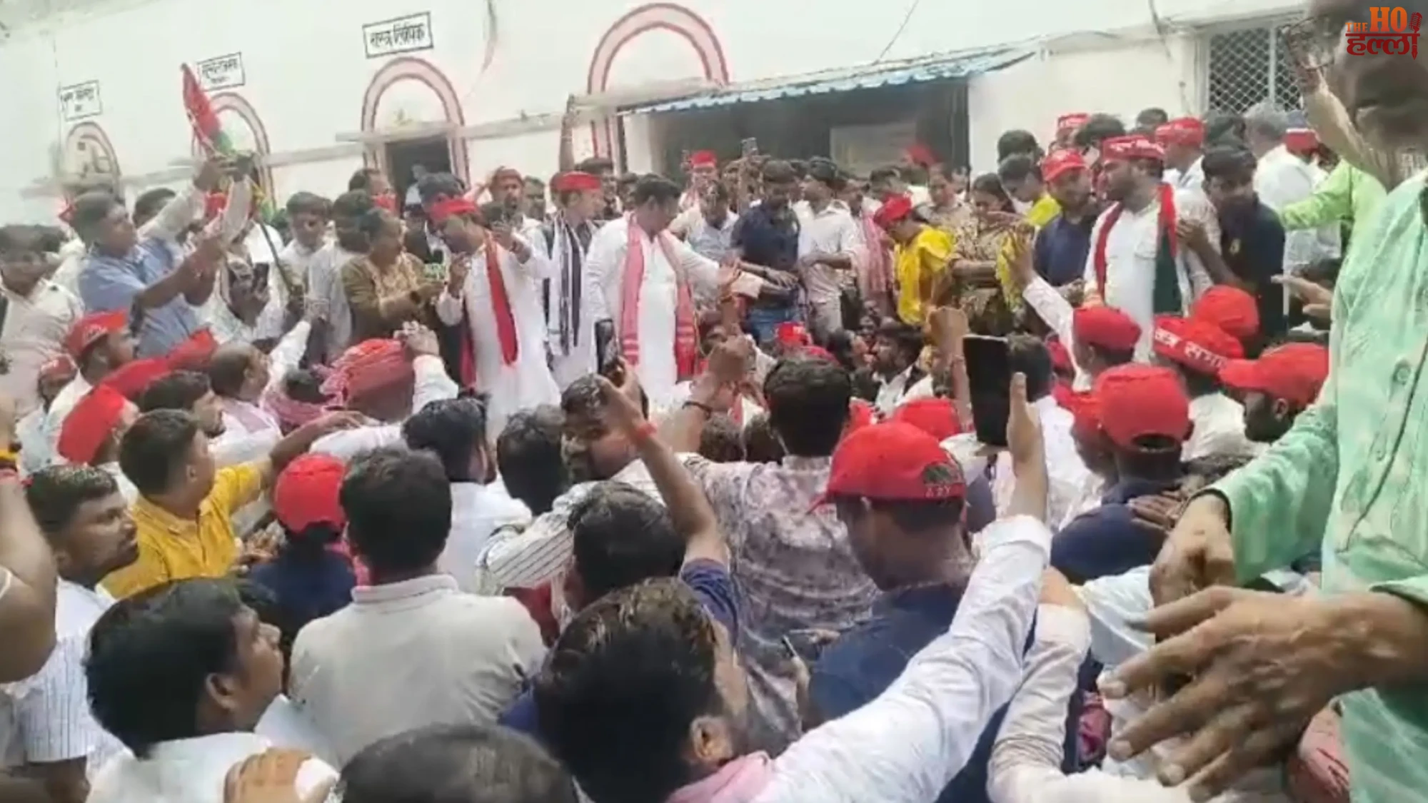 samajwadi-chhatra-sabha-abvp-vivad-rae-bareli-protest
