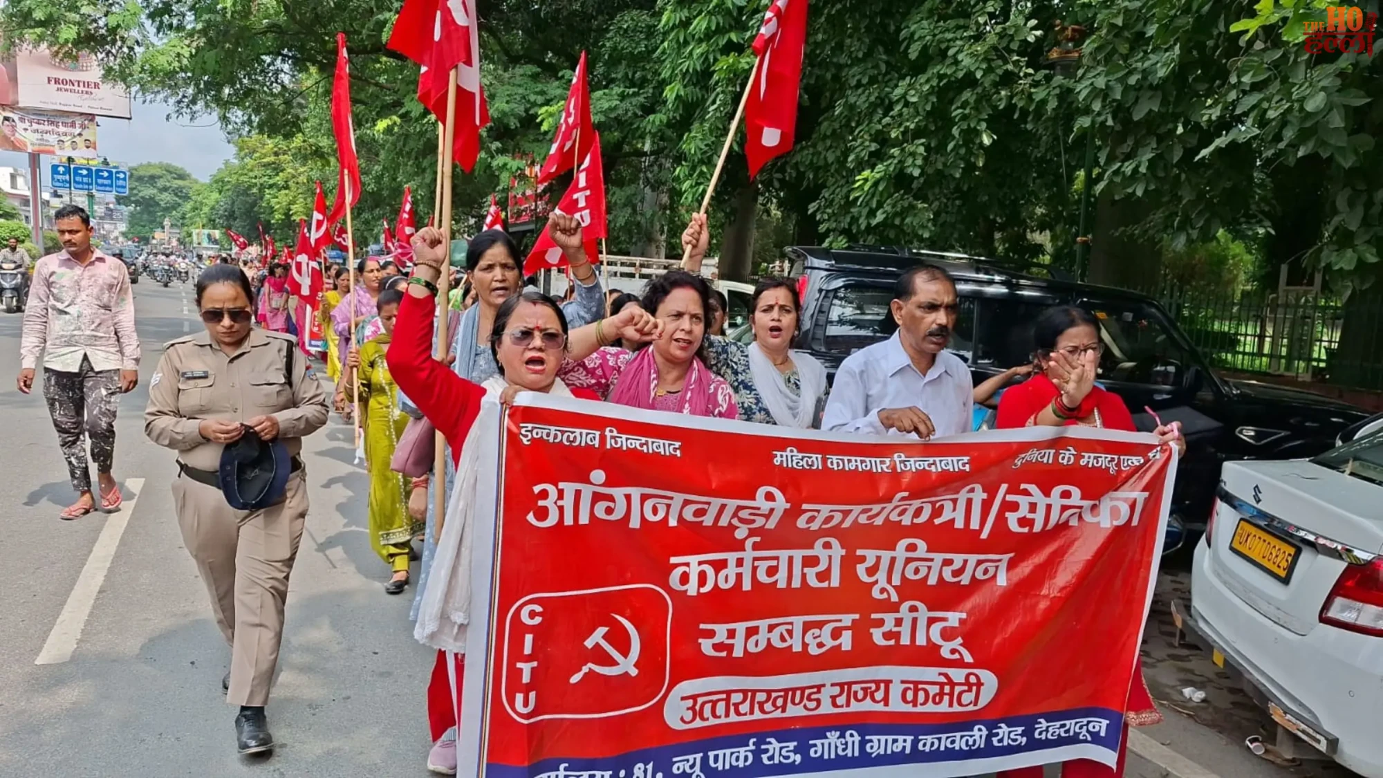 uttarakhand-anganwadi-workers-protest-dehradun-salary-hike-dhami-government