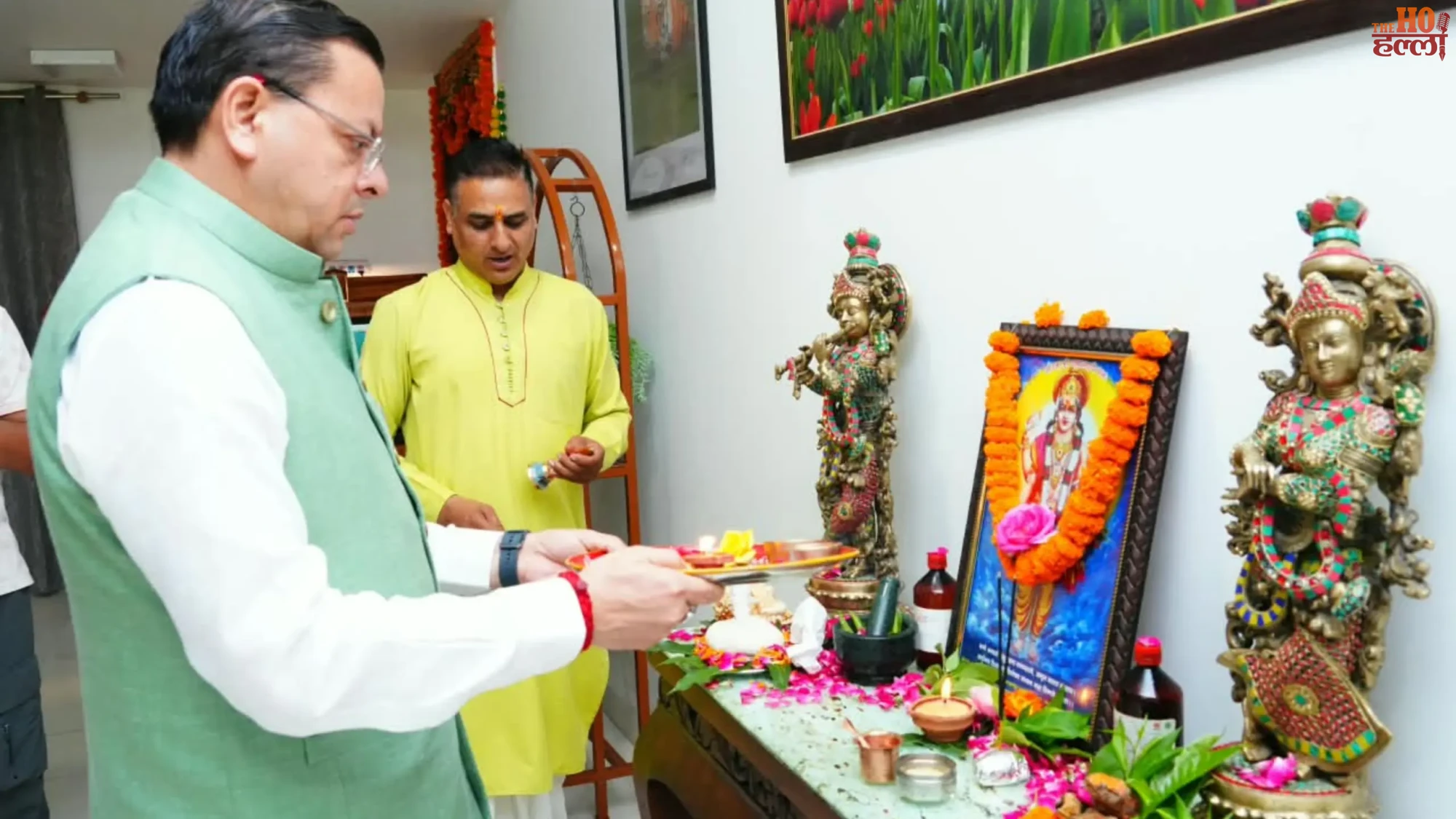 uttarakhand-cm-pushkar-singh-dhami-dhanvantari-puja-ayurveda-diwas-patanjali