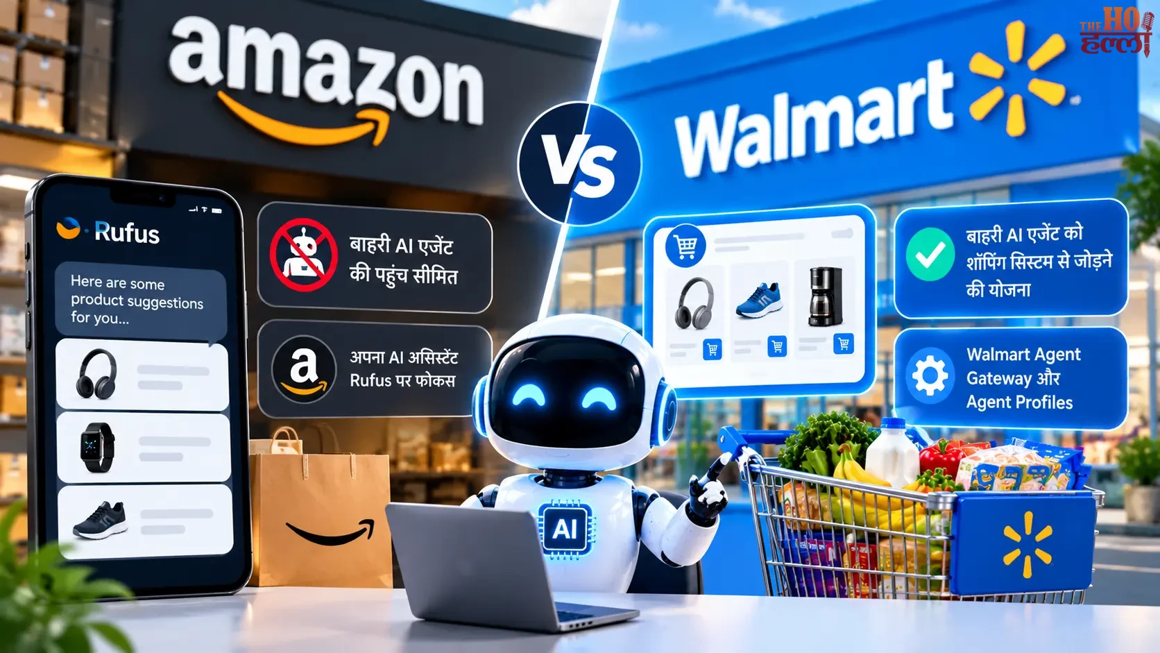 Amazon vs Walmart AI Shopping Strategies