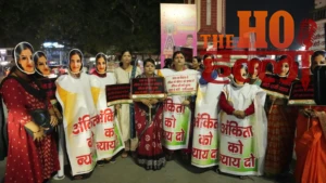 अंकिता को न्याय दिलाने की उठाई मांग, महिला कांग्रेस का प्रदर्शन, दुष्यंत गौतम का फूंका पुतला 