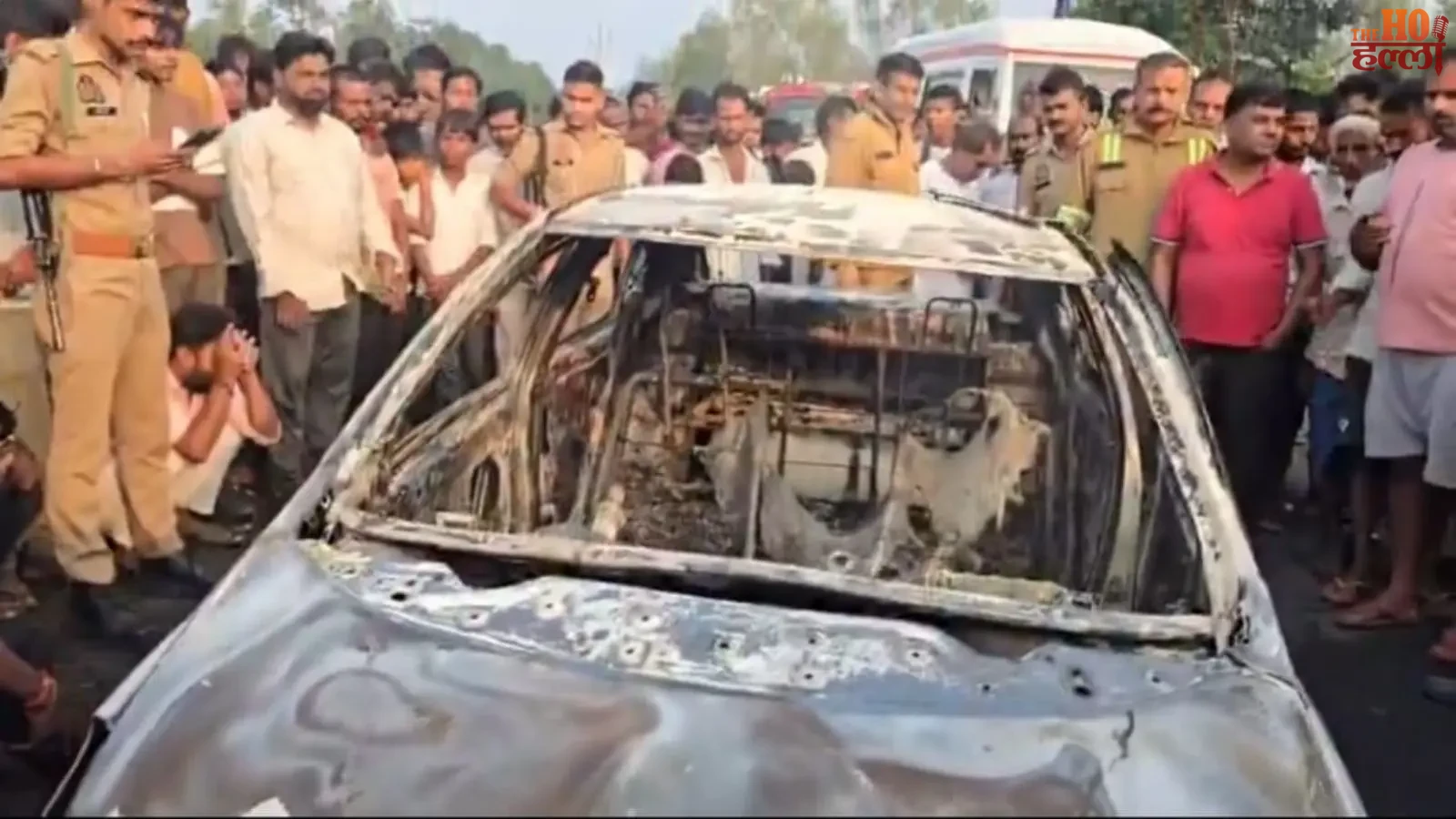 barabanki-car-fire-driver-pradeep-kumar-dies