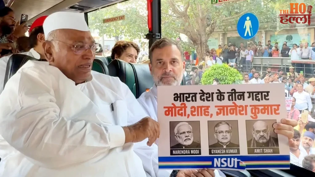 CEC ज्ञानेश के इस्तीफे पर अड़ा विपक्ष: राजघाट पहुंचा INDIA गठबंधन, राहुल बोले- ‘वोट चोरी’ के खिलाफ आर-पार की लड़ाई