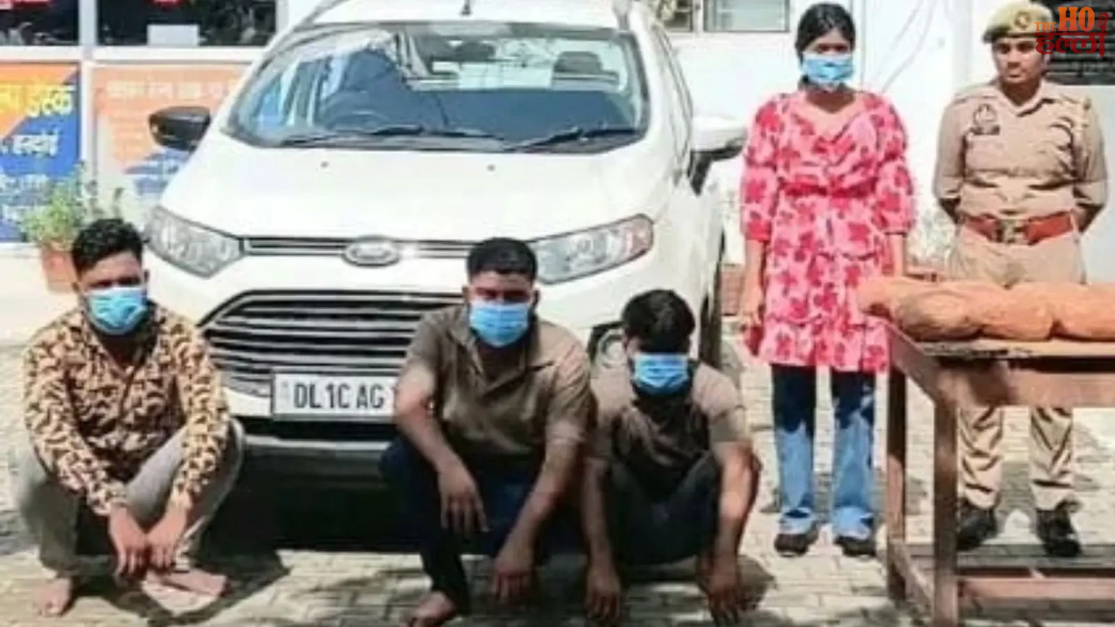 hardoi-news-ganja-smuggler-arrested-with-14-kg-ganja-car