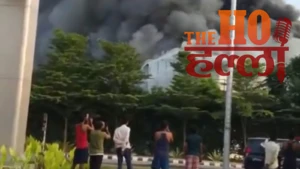 Lucknow Airport की लेबर कॉलोनी में भीषण आग, 352 मजदूरों की जान बची, सामान निकालने में 2 झुलसे