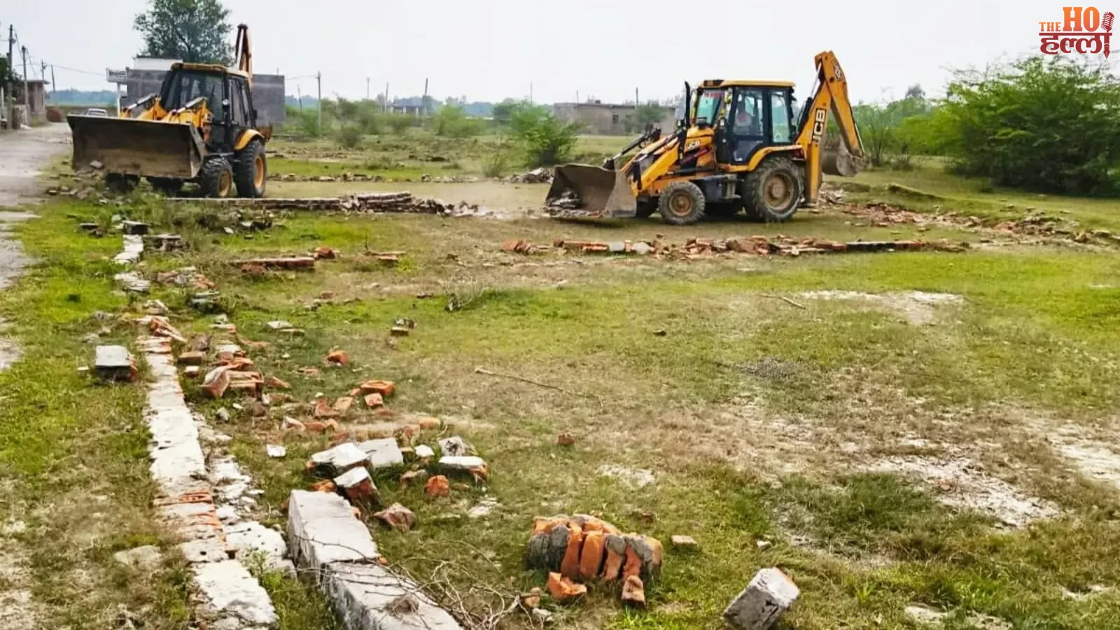 lucknow-lda-bulldozer-action-100-bigha-illegal-plotting-gosainganj-mohanlalganj (2)