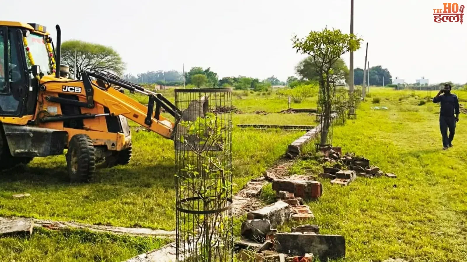 lucknow-lda-bulldozer-action-100-bigha-illegal-plotting-gosainganj-mohanlalganj