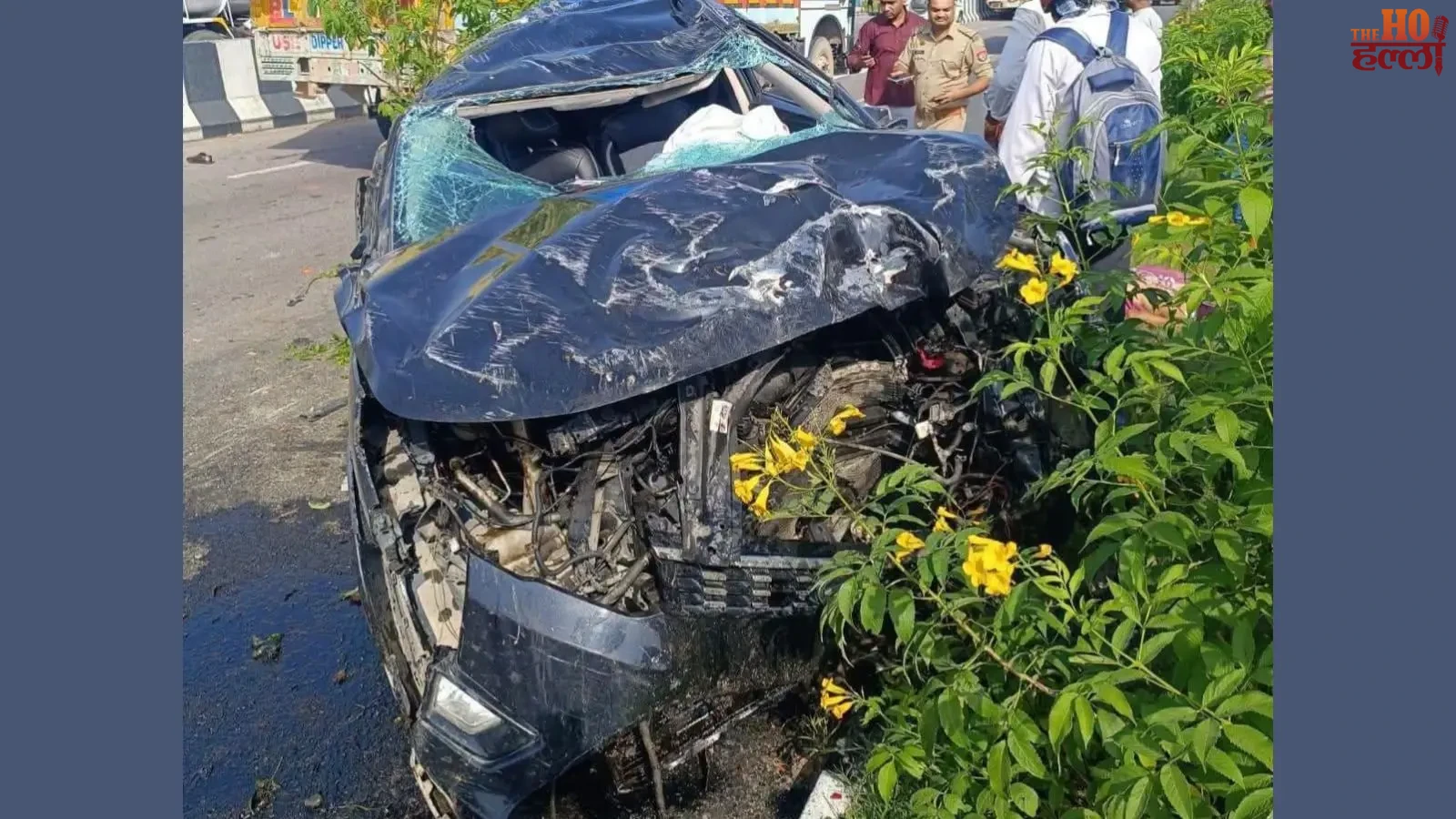 lucknow-news-kakori-road-accident-sub-inspector-sonu-nigam-mother-uncle-dead
