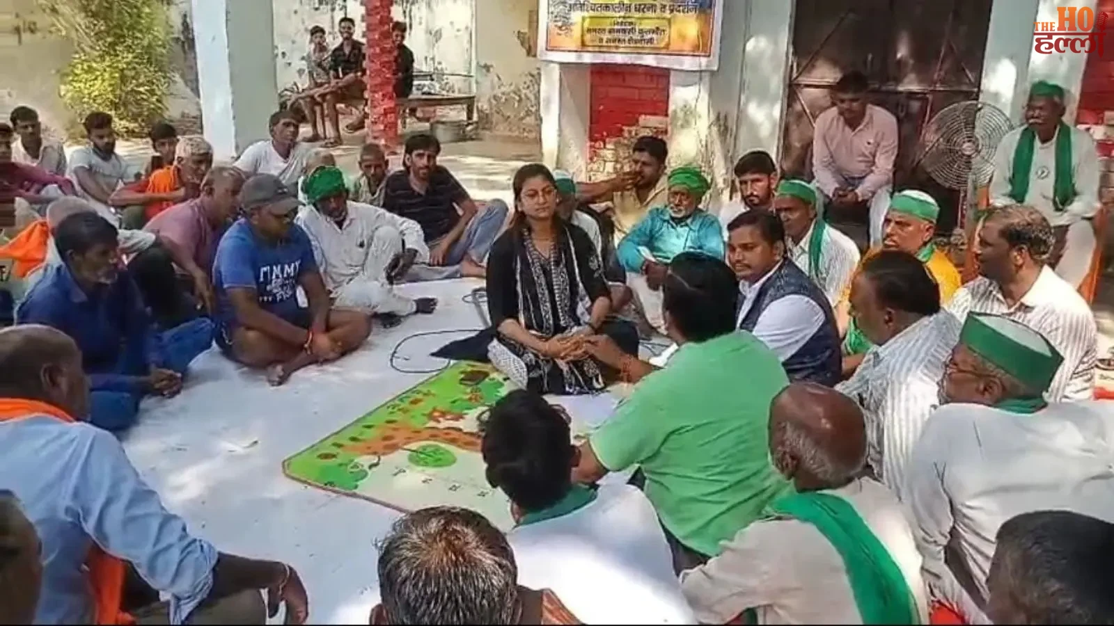 lucknow-news-kushmaura-village-road-construction-protest