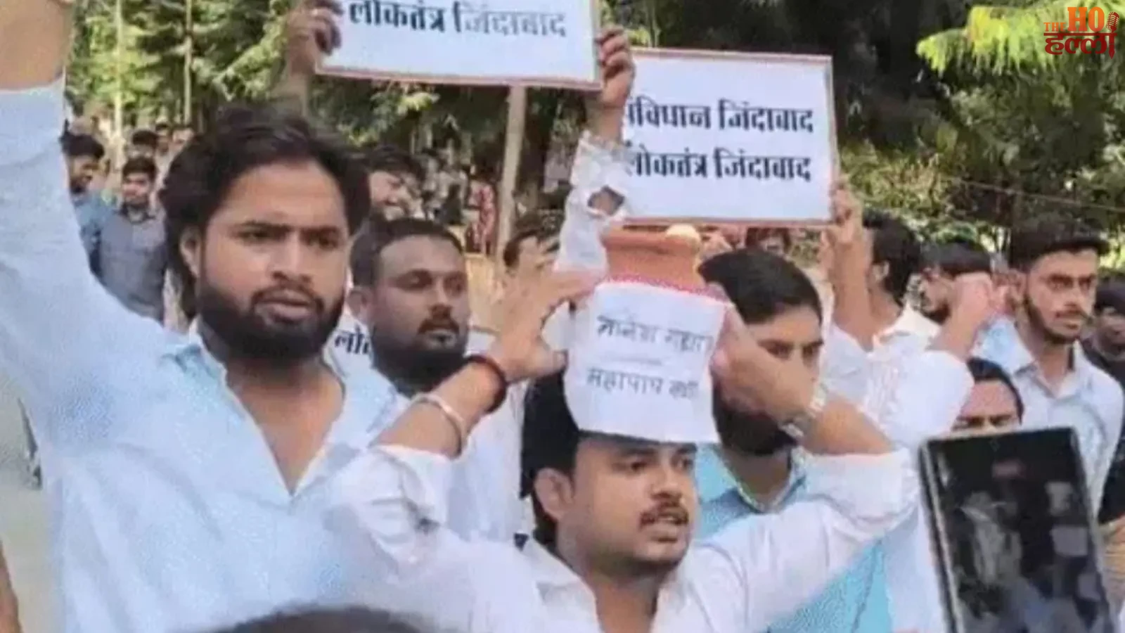 lucknow-university-samajwadi-chhatra-sabha-sir-protest-cec-gyanesh-kumar-resignation