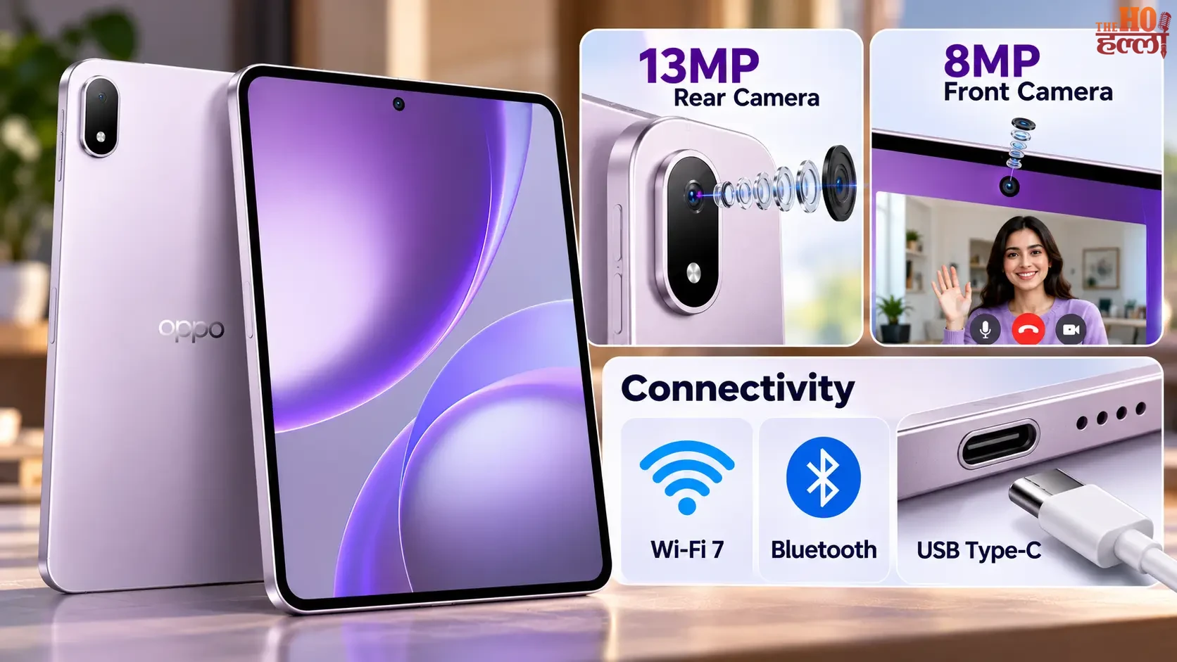 OPPO Tablet Camera and Connectivity