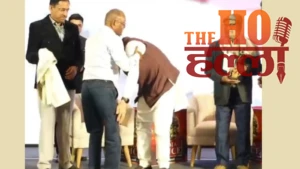 धामी ने गुरुओं के चरण छूकर लिया आशीर्वाद, विद्यार्थी जीवन की यादें साझा कर हुए भावुक