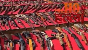 UP News : लखनऊ से प्रतापगढ़ तक शस्त्र पूजन, राजा भैया ने दिखाया हथियारों का जखीरा