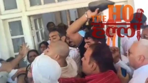 UP कांग्रेस मुख्यालय में शर्मनाक तमाशा: जूते-चप्पल चले, कार्यकर्ता भिड़े, अजय राय से बदसलूकी के आरोप