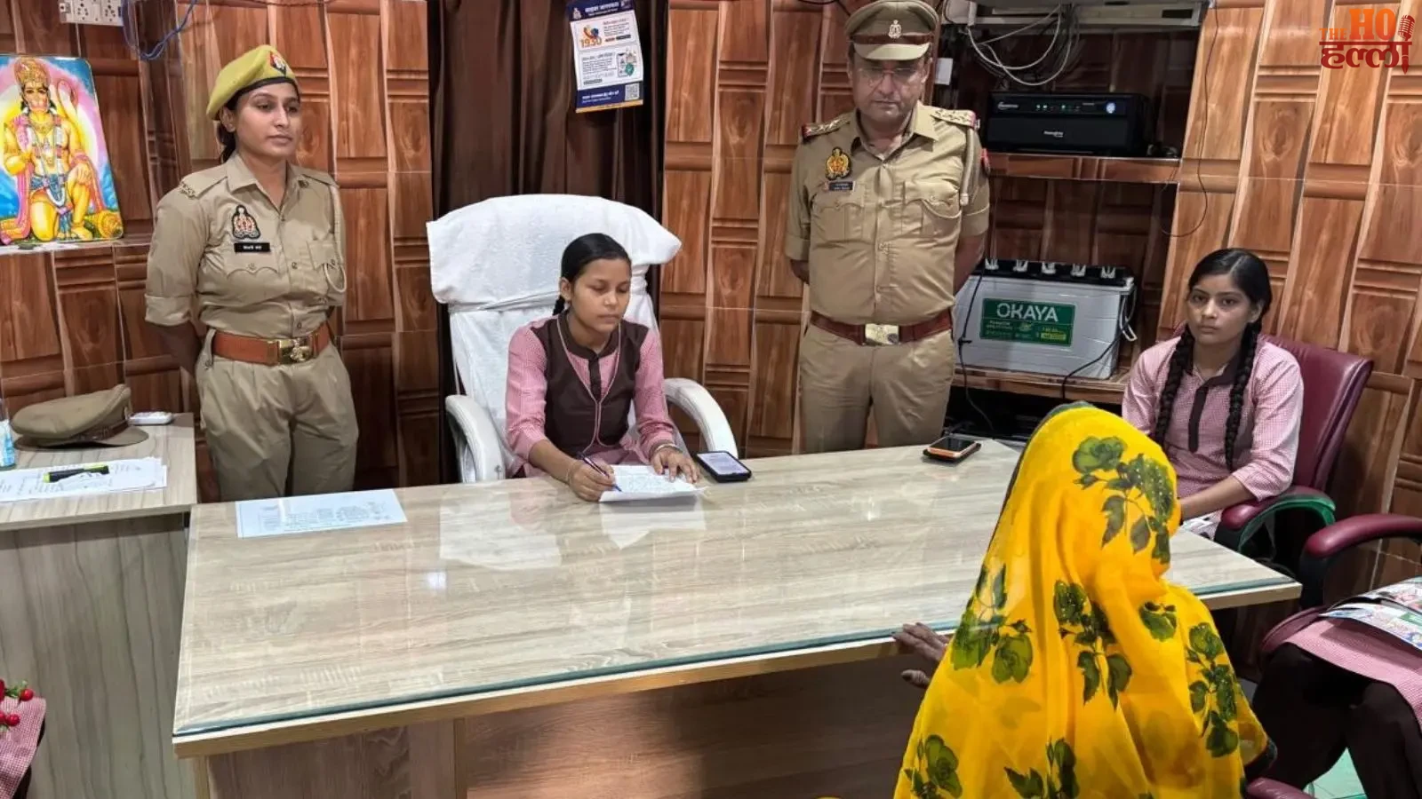 up-news-hathras-mission-shakti-students-one-day-station-incharge