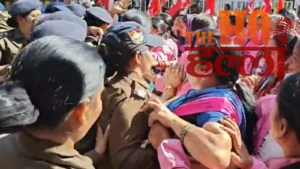 आशा कार्यकर्ताओं का फूटा गुस्सा, सचिवालय जाने से पुलिस ने रोका, झड़प के साथ धक्का-मुक्की